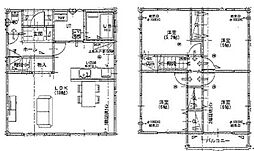 JR横浜線 八王子みなみ野駅 徒歩10分の賃貸一戸建て 4LDKの間取り