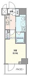 ステージグランデ相模原 1Kの間取図画像