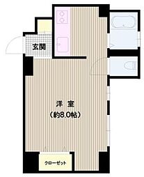 すいーとぴあ本郷 ワンルームの間取図画像