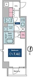 Due日暮里 1Kの間取図画像