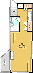 メゾン所沢 ワンルームの間取図画像