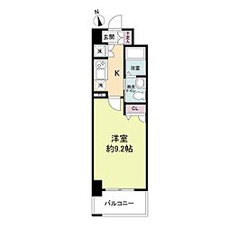 JR大阪環状線 京橋駅 徒歩9分の賃貸マンション 2階1Kの間取り