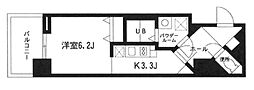 グロースメゾン新横浜 1Kの間取図画像