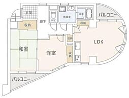ラレーブ金町(竹石ビル) 3階2LDKの間取り
