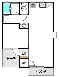 アセスメントハイツ 1LDKの間取図画像