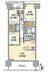 プラウド湘南藤沢テラス 3LDKの間取図画像