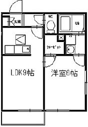 セレ青梅 1LDKの間取図画像