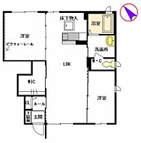 ミロワール　Ｂ棟 B0102 ｜ 熊本県八代市鏡町内田269（賃貸アパート2LDK・1階・58.17㎡） その2