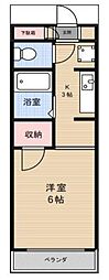 グッドウィル ワンルームの間取図画像