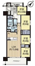 イニシア町田 2SLDKの間取図画像