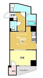 JR京浜東北・根岸線 大井町駅 徒歩8分の賃貸マンション 3階1LDKの間取り