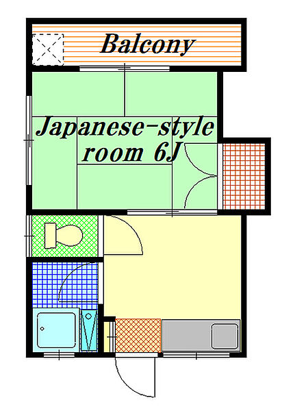 Ｋコーポ ｜千葉県市川市南行徳２丁目(賃貸アパート1K・2階・23.00㎡)の写真 その2