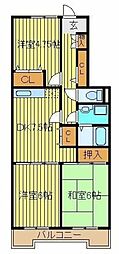 プレミール・オンダ 3DKの間取図画像