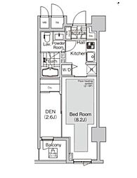 プライムアーバン池袋 7階1SKの間取り