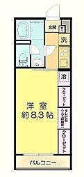L’Appartement221 1階1Kの間取り