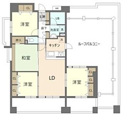 グランリーブル 5階3LDKの間取り