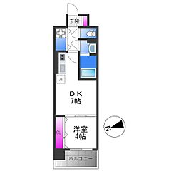 GioiaLuna 1DKの間取図画像