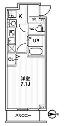 Ts Cuore梅ヶ丘 3階1Kの間取り