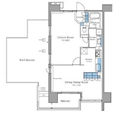 ブランシエスタ王子 1LDKの間取図画像
