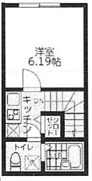 プラナス菊名III 2階1Kの間取り