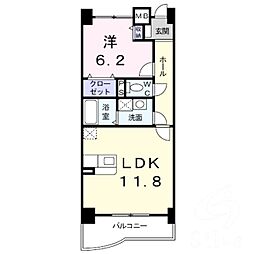 ジャン・ボヌール 4階1LDKの間取り
