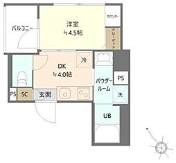 SKT 1DKの間取図画像