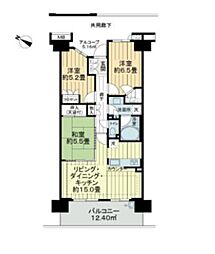 ローレルコート南浦和 3LDKの間取図画像