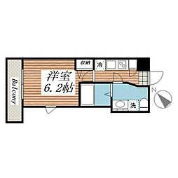 WELTSUMIDANORTH 1Kの間取図画像