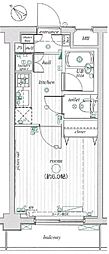 CYNTHIA雪谷大塚Casa 1Kの間取図画像
