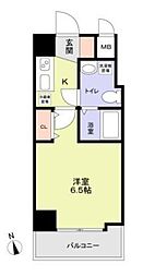 JR京浜東北・根岸線 大森駅 徒歩9分の賃貸マンション 4階1Kの間取り