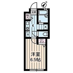WISTERIA代々木 1Kの間取図画像