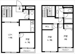 プラザ南大井 3LDKの間取図画像