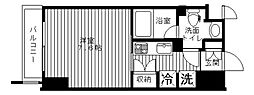 セリーズ門前仲町 1Kの間取図画像