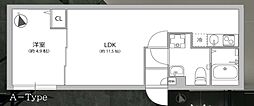 グランパーク大山 1LDKの間取図画像