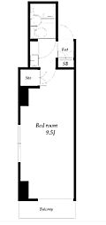 巣鴨三葉ビル 1Kの間取図画像