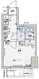 パークウェル初台 1Kの間取図画像
