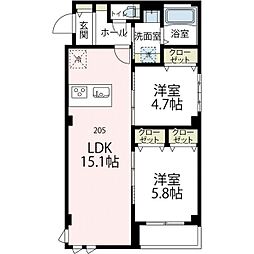 ニューグランデュールII 2階/-