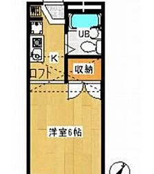 ハイツ・グランバレー 1Kの間取図画像