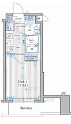 JR京浜東北・根岸線 大森駅 徒歩6分の賃貸マンション 10階1Kの間取り