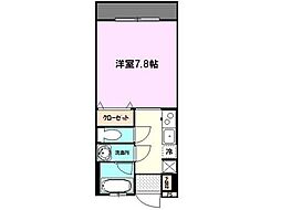 ラフレーズ 1Kの間取図画像