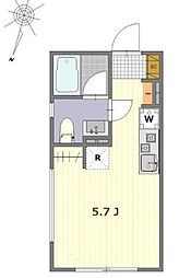 MDM西巣鴨 4階ワンルームの間取り
