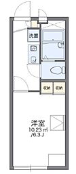 レオパレスル・ボヌール 1Kの間取図画像