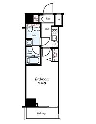 プレール・ドゥーク中板橋 2階1Kの間取り