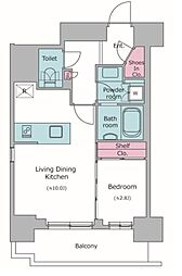 江東区永代1丁目マンション 1LDKの間取図画像