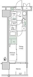 ブルックサイドレジデンス木場 2Kの間取図画像