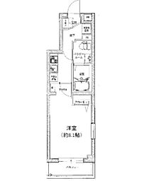 アイル上北沢 3階1Kの間取り