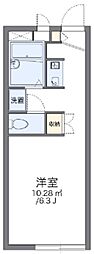 レオパレス豊 1Kの間取図画像