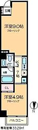 バウムプラッツ 2Kの間取図画像