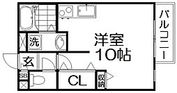 第2北松川 ワンルームの間取図画像