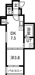 F SSECIA RAPIDE 1LDKの間取図画像
